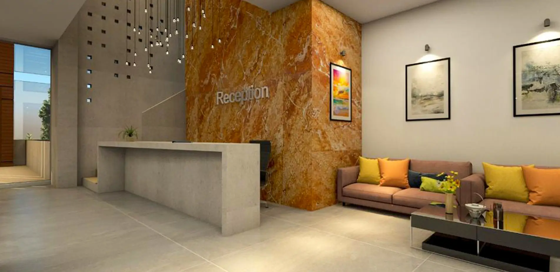 Stylish Office Reception Banner